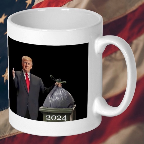 🇺🇸2024 Trump Putting Out The Trash 10 Ounce Mug! - Picture 1 of 6